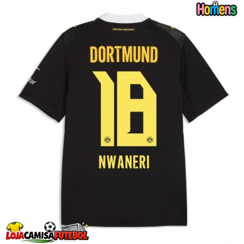 Camisa de Futebol Borussia Dortmund Ethan Nwaneri #18 Equipamento Secundário 2026-27 Manga Curta